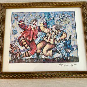 Eiffel Tower Framed Michael Kachen Print